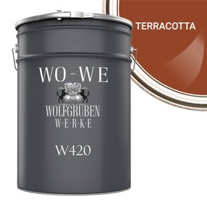 Holzfarbe Holzlack Holzanstrich Holzbeschichtung W420 - Terracotta - 10L