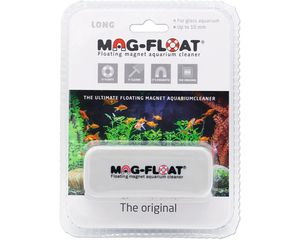 Scheibenreiniger Mag-Float Algenmagnet Long und Führungsschiene für Klinge Aquarium Algenmagnet schwimmend ca. 10 x 5,5 x 3,8 cm Glasstärke bis 10 mm