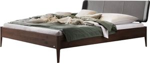 Hasena Massivholzbett mit gepolstertem Kopfteil Varese Nussbaum Massivholz Farbe 82-Nussbaum, geölt Größe 180x210 cm Hasena Massivholzbett mit gepolstertem Kopfteil Varese Nussbaum Massivholz Farbe 82-Nussbaum, geölt Größe 180x210 cm