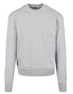 Herren Sweat Premium Oversize Crewneck Sweatshirt - Farbe: Heather Grey - Größe: S