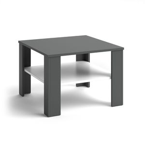 Konferenčný stolík Livinity® Homer, 60 x 42 cm, antracitová/biela