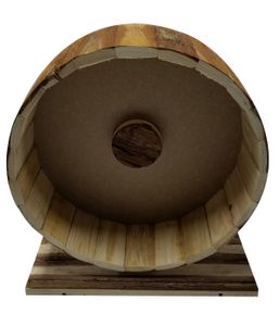Dehner Nagerzubehör Holzlaufrad Shift, ca. 29 x 14 x 31 cm, Holz, natur