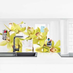 Küchenrückwand - Elegant Orchid Waters, Größe HxB:60cm x 210cm, Ausführung:Smart matt
