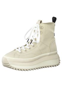 Tamaris Damen High Sneaker High Top 1-25201-28 Creme 418 Ivory Textil/Synthetik mit TOUCH-IT & Leather Sock, Groesse:38 EU
