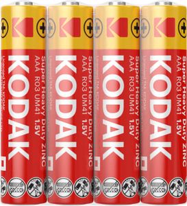 Kodak Heavy Duty Zink-Mikronadelbatterie R03 AAA 4-Schrumpf