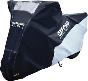 OXFORD Outdoor Abdeckplane Rainex Schwarz/Silber - Motorrad / Scooter - M