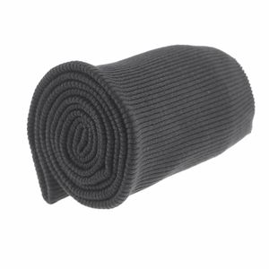 15x80cm Bündchen Strickbündchen Bündchenstoff 6% Elasthan Bündchenstoff gerippt, Farbe:grau