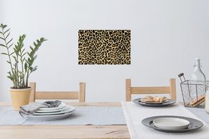 Wandtattoo Wandsticker Wandaufkleber Leopardenmuster - Design - Gelb 30x20 cm Selbstklebend und Repositionierbar