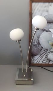 LED Tischleuchte 2 fl Nachttischlampe Bett Nachttischleuchte Leselampe Fensterbank Sideboard Tischlampe
