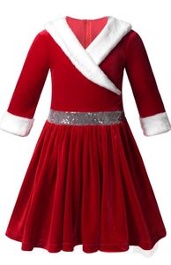 Mädchen Kinder Weihnachtskostüm Kleid Gr. 146-152 Cm Langärmel Tutu Rock - perfekt für Weihnachten, Eiskunstlauf, Karneval & Cosplay