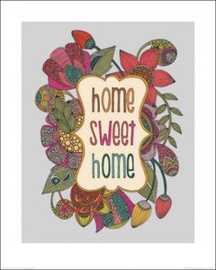 Zuhause Poster Kunstdruck - Home Sweet Home, Valentina Ramos (50 x 40 cm)