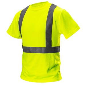 NEO TOOLS High Visibility Pro Hi-Vis Kurzarm-T-Shirt Reflektierendes T-Shirt - Größe: XXL