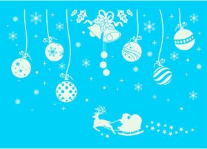 Leuchtaufkleber Weihnachten Fenstersticker, Leuchtsterne Schneeflocken Aufkleber, Leuchtsticker Fensterbilder Statisch Haftende PVC-Sticker Weihnachten Fensterdeko Aufkleber Wandtattoo (Bells)