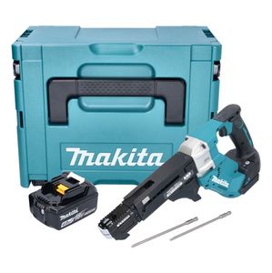 Makita DFR 551 M1J Akku Magazinschrauber 18 V 25 - 55 mm Brushless + 1x Akku 4,0 Ah + Makpac - ohne Ladegerät