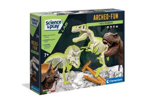 CLEMENTONI Wissenschaft&amp;Spiele ArcheoFun: T-Rex + Triceratops