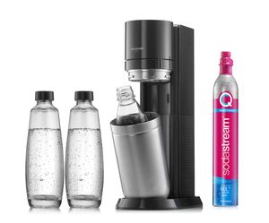 SodaStream Wassersprudler DUO titan Vorteilspack inkl. 3 Flaschen und Quick Connect Zylinder