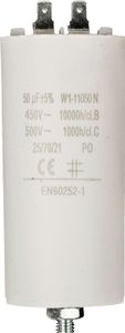 Kondensator 50.0uf / 450 v + Aarde Kondensator 50.0uf / 450 v + Aarde