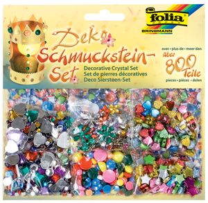 folia Schmucksteine-Set über 800 Teile sortiert