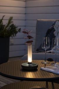 Konstsmide beleuchtete LED Vase  Antibes   |   Silber   | Indoor/Outdoor | 7827-003