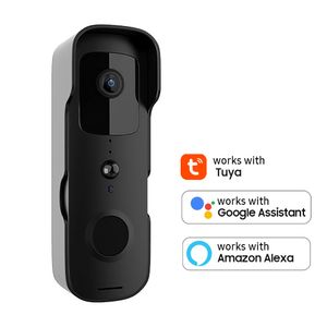 Smart Video Tuerklingel Home Wireless WiFi Tuerklingel Kamera Wasserdichte Outdoor Tuerklingel Tuya App Smart Control Funktioniert mit Google Assistant Sprachsteuerung
