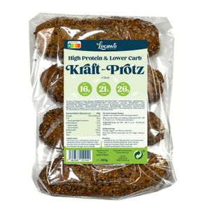 Locawo High Protein & Low Carb* Kraft-Protz Brötchen 280g