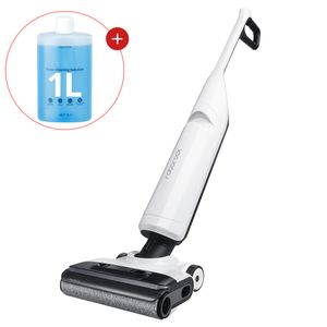 Roborock Flexi Nass- & Trockensauger, 17000 Pa,30 min Selbstreinigend, 55℃ Auto-Bürstentrocknung, 60℃ heißes Wasserwäsche, mit 1000ml Bodenreiniger