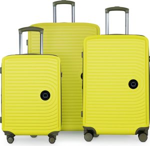 HAUPTSTADTKOFFER - Mitte - Koffer-Set 3 Reisekoffer Hartschalentrolleys XXL Erweiterung, 4 Doppel-Rollen Reisegepäck Hardcase Luggage (S, M & L) TSA,Lemon HAUPTSTADTKOFFER - Mitte - Koffer-Set 3 Reisekoffer Hartschalentrolleys XXL Erweiterung, 4 Doppel-Rollen Reisegepäck Hardcase Luggage (S, M & L) TSA,Lemon