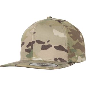 FLEXFIT 6089MC | Classic Snapback Multicam, tonalne zapięcie na zatrzask - Kolor: Multicam - Rozmiar: Jeden rozmiar