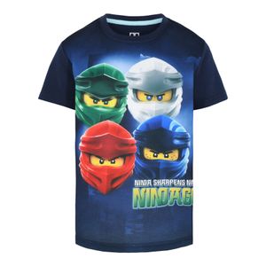 LEGO Wear Ninjago M12010099 T-Shirt Blau - Jungen, Größe:104