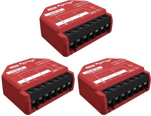 Shelly 1PM Gen3 - 3 Stück | WLAN Relais-Schalter mit Strommessung 16A | Präzise Energieüberwachung | Kompatibel mit Sprachassistenten | Kein Hub erforderlich