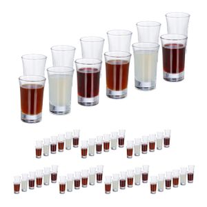 relaxdays 96 x shot glasses 4cl