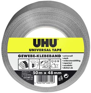 UHU Universal Gewebe-Klebeband 48 mm x 50 m grau