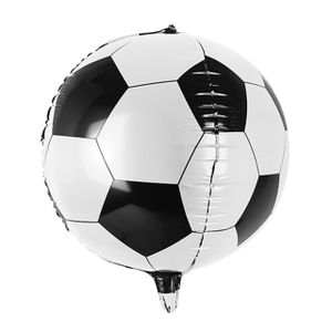 Folienballon Fußball 40cm, schwarz - weiß