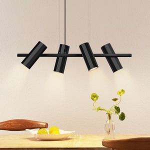 ZMH Pendelleuchte Schwarz Metall 3 Ecikg Flammig Hängelampe Pendellampe GU10 Modern Hängeleuchte für Wohnzimmer Esszimmer Küche Schlafzimmer