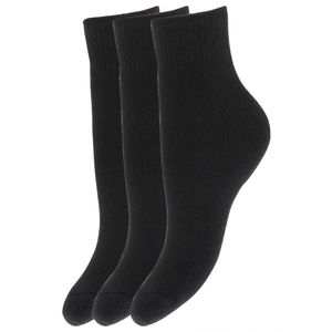 FLOSO detské zimné termo ponožky (3-pack) K105 (26-31 EU) (čierne)