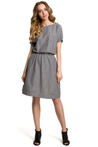 Clea Kariertes Kleid  , Farbe:Schwarz, Größe:36