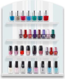 Nagellackregal Wandregal NAILBOARD Aufbewahrung Organizer Setzkasten versch. Modelle, Farbe:Blau BHT 340 x 420 x 70 mm