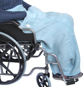 SENIORI Rollstuhldecke Decke für Rollstuhl warme Beindecke für Rollstuhlfahrer 5. Blau