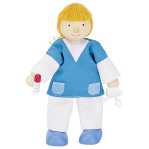 goki 51615 Biegepuppe Krankenschwester, bunt (1 Stück)