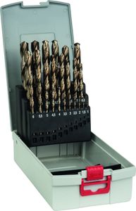 Bosch 2608587018 Bosch Metallbohrer-Set HSS-Co mit Box 25 tlg. 1,0-13,0 mm