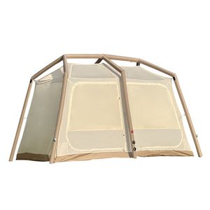 Outdoor-Campingzelt, automatisches aufblasbares Zelt, ein Schlafzimmer und ein Wohnzimmer, touristisches Camping-Villa-Zelt, geeignet für 4–8 Personen