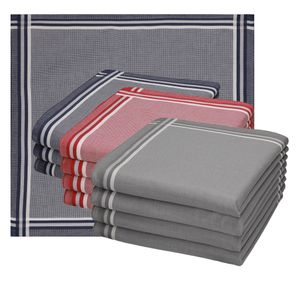 Betz Stofftaschentücher - Herrentaschentücher - Männertaschentücher aus 100% Baumwolle - 40x40 cm - Leo 3 Farbe - Dessin 01