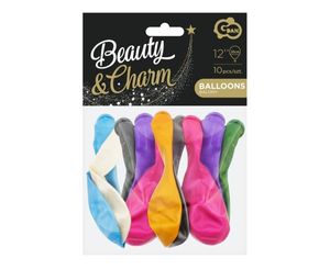 Godan | Luftballons Metallic Mix - 30 cm - Bunte Farben - Perfekte Party-Dekoration - 10 Stück