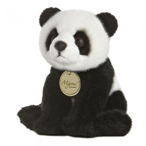 kuscheliger Panda MiYoni junior 19 cm Plüsch schwarz / weiß