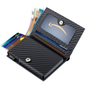 INF Geldbörse mit Pop-up-Kartenhalter und RFID-Schutz Schwarz