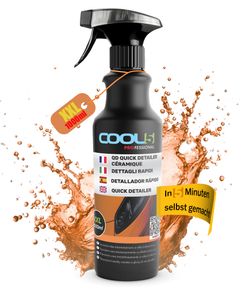 COOL5 - Quick Detailer Smooth Ceramic Touch, Car Paint Protector and Polisher, Trigger Spray XXL 1000 ml + All Purpose Cleaner 500ml