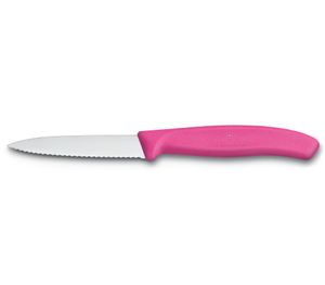Victorinox - "Nůž na okrajování SwissClassic, vroubkované ostří růžový 8 cm"