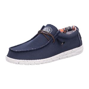 Hey Dude Wally Sox Herren Leinenschuh in Blau, Größe 44