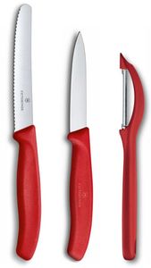 VICTORINOX Gemüsemesser-Set SWISS CLASSIC 2er Set mit Schäler 6.7111.31