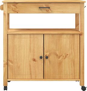 vidaXL Küchenwagen MONZA 84x40x90 cm Massivholz Kiefer